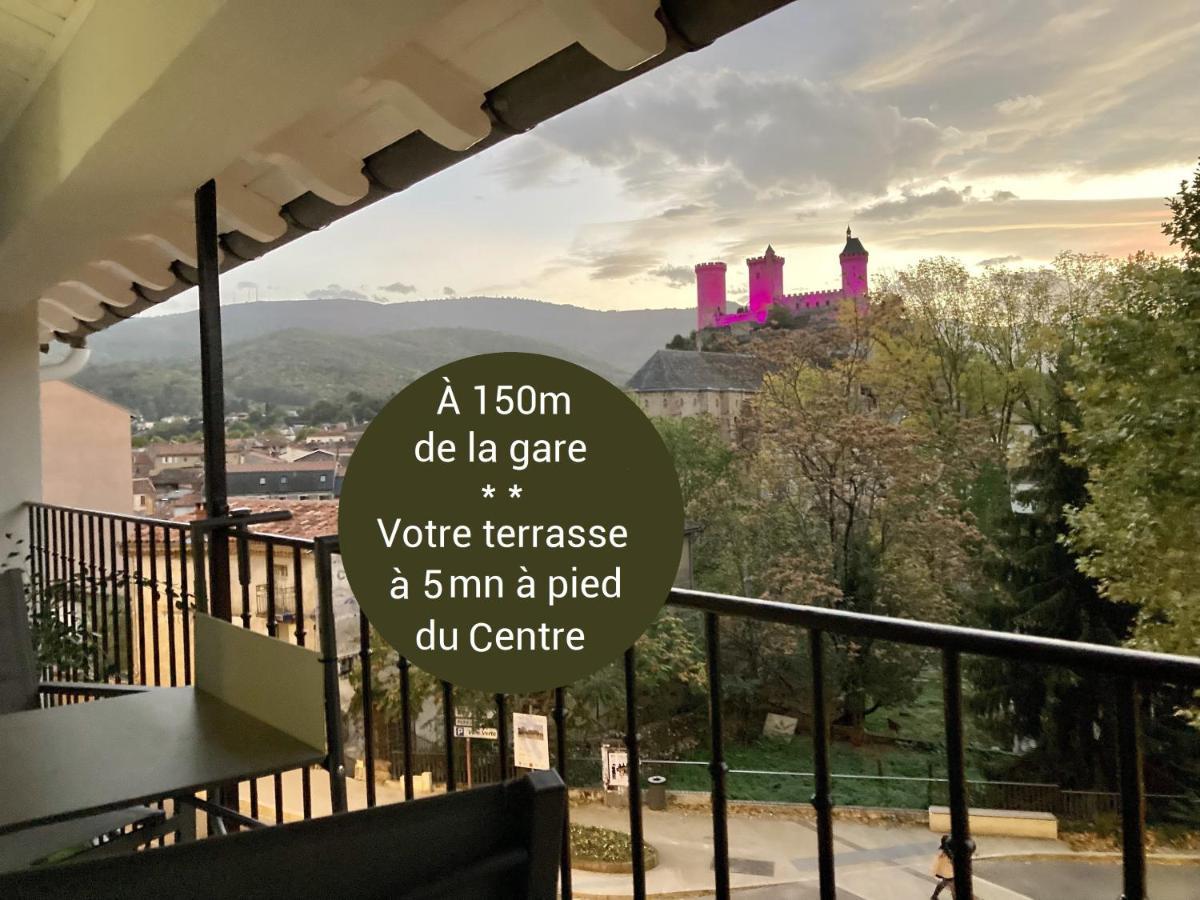 Aux 4 Logis Appart-Hotel - Studio Le Roof - Une Vue Splendide - Petit Dejeuner Inclus 1Ere Nuit Foix Extérieur photo